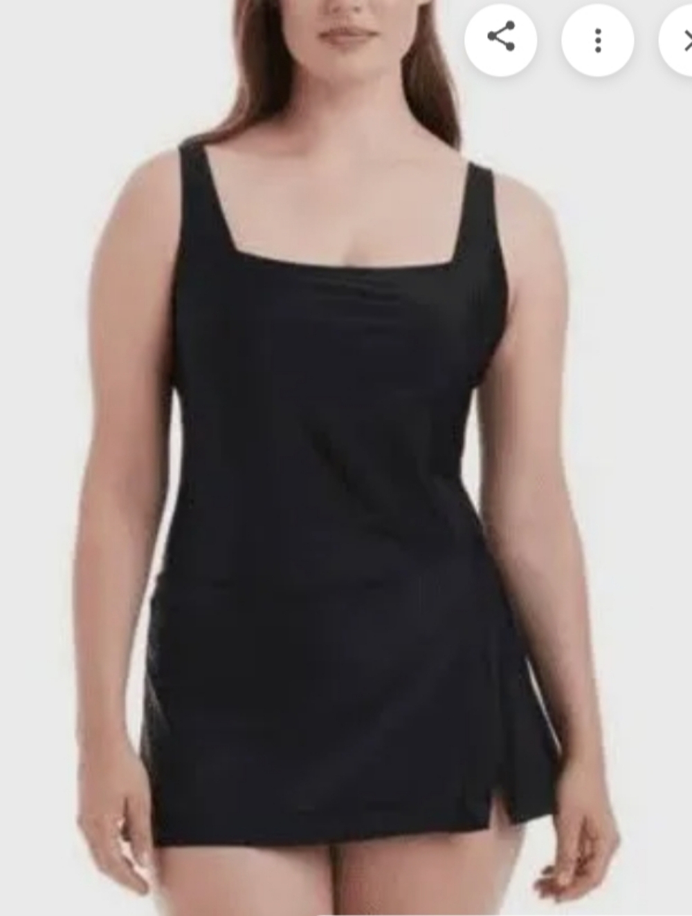 New Beyond Control Swim Dress Black Size XXL Swimsuit NWT